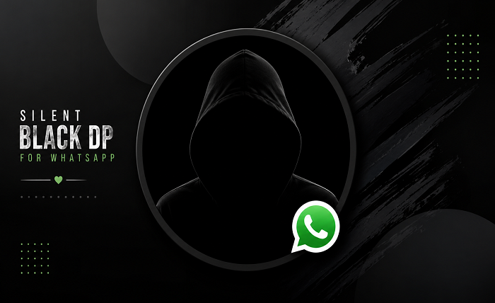 silent black dp for whatsapp